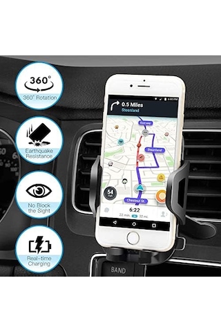 Else Nıppon, Uzatılabilir Vantuzlu Araç İçi Telefon Tutucu - Araba Telefon Tutucu - Tek Tuşla Açılır Kanatlar
