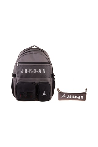 Jordan Air Brooklyn Grey Gri İkili Sırt Çantası Ve Kalemlik Seti - Erkek Çocuk - Setja-q3182c
