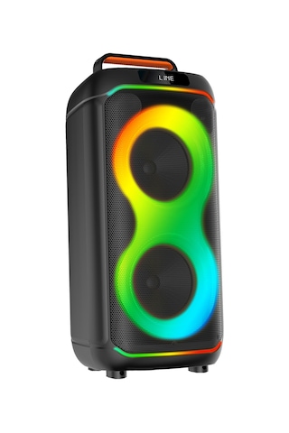 Gd-2823 Dijital Led Göstergeli Fm Radyolu Mikrofonlu Rgb Tws Çift 8 İnç Stereo Bass Kablosuz Karaoke Hoparlör