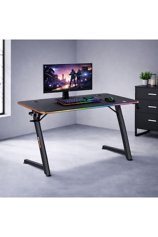 Pulsar Profesyonel Rgb Oyuncu Masası 120x60 Siyah