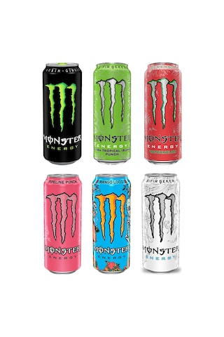 Monster Energy Enerji İçeceği 500 Ml 6 Lı Karma Paket