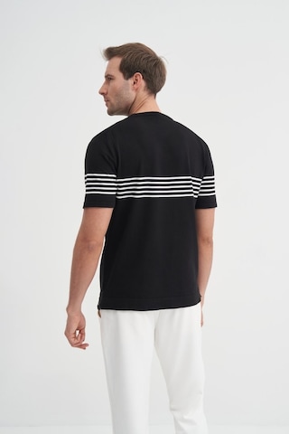 Cazador Erkek Bisiklet Yaka Triko Tshirt 30400 Siyah Siyah