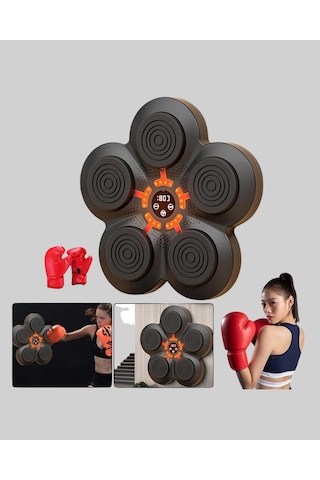Bluetoothlu Akıllı Boks Antrenman Cihazı Işıklı Hedefli Kardiyo Ve Fitness Aleti - Lisinya Çok Renkli