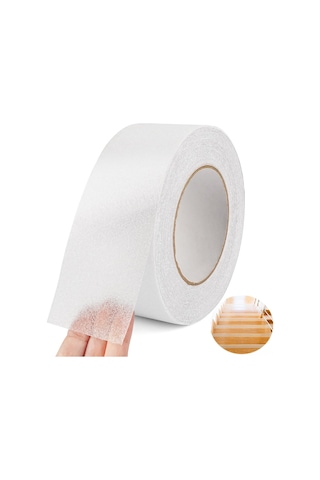 Moveevo Pvc Mat Kaplama Merdiven Bandı, 50mmx10m Şeffaf, Kayma Engeli, Dayanıklı, Yoğun Kullanım, Ev/ofis Uygulamaları