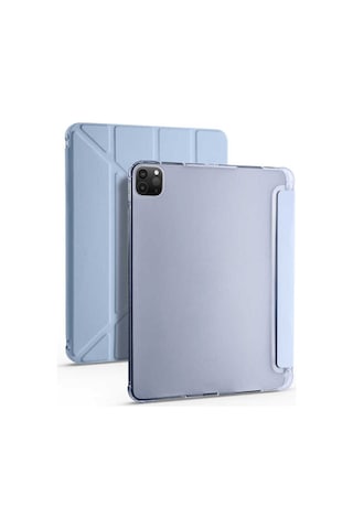 Apple Uyumlu iPad Pro 11'' İnç M1-m2 Çip 2022 / 2021 Silikon Kalemlikli Silikon Sarj Bölmeli Kılıf Kılıf