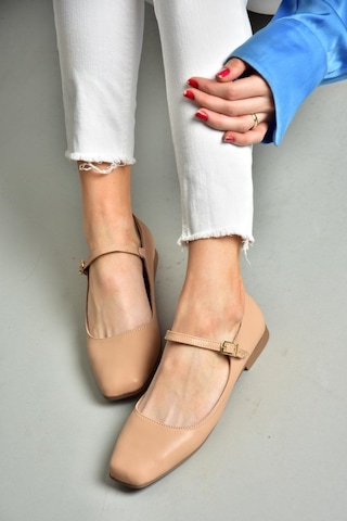Fox Shoes S726252509 Ten Kadın Babet Ten Rengi