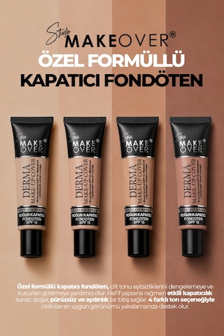 Studio Makeover Derma Make-up Cover Foundation Yoğun Kapatıcı Fondöten 04 40 Ml Pink Muse
