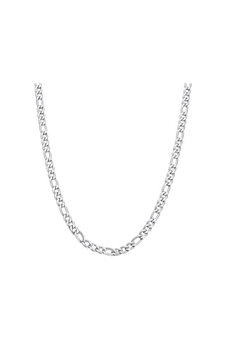 Chavin Figaro Model Yassı 70 CM 6 MM Uzun Çelik Erkek Zincir dm15 Gümüş