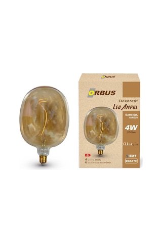 Dekoratif Led Ampul Amber 4w 350lm Dga170