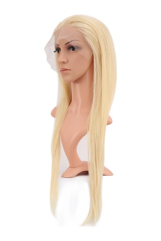 Gerçek Front Lace Düz Platin Tül Peruk / 70/75cm 2466863