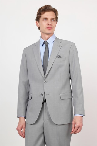 İmza Gri Mono Yaka 4 Drop Comfort Fit Tam Astar Esnek Takım Elbise 1001260168