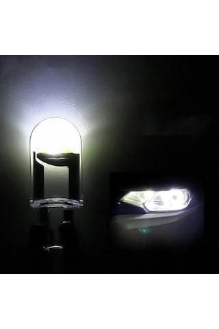 Fiat Linea Plaka Parklar Için Cam Led T10 Beyaz Ampul 2 Adet