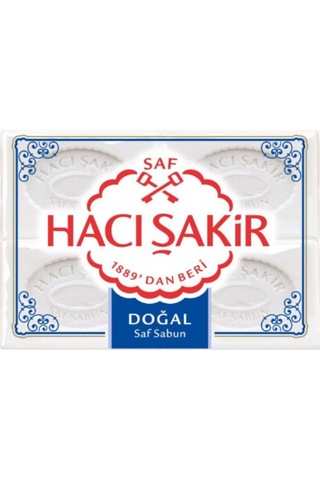 Hacı Şakir Kalıp Sabun 4'lü Doğal 600gr. X 6 Adet