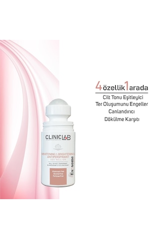 Cliniclab Beyazlatıcı Ve Aydınlatıcı Terleme Önleyici Roll-On Deodorant 50 ML