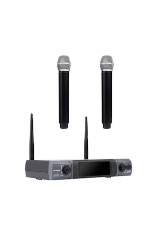 Westa Wm-202h Çift El Mikrofonlu Telsiz Mikrofon Seti Kablosuz - 8697314964243