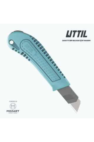 UTTIL Nmuk03 18 Mm Plastik Gövde, Çelik Kızak Maket Bıçağı