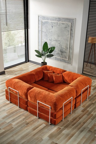 Legom Avanos Aktivite Koltuğu Yatak Olabilen Çok Amaçlı Kanepe Koltuk Takımı Kiremit Kiremit