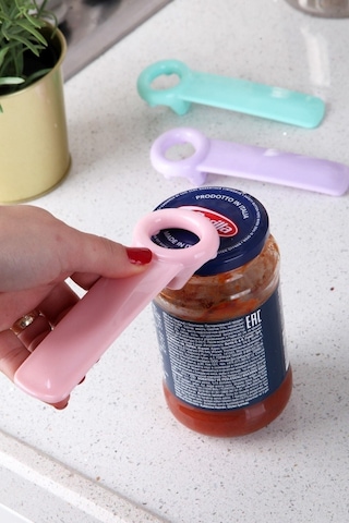 4 Adet Renkli Kavanoz Konserve Açacağı Kavanoz Kapağı Açacağı Karışık