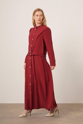 Ftz Women Kadın Modal Etekli Takım Bordo 31174 Bordo