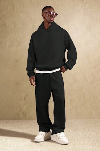 Tarz Cool Siyah Oversize Rahat Kesim Baggy Erkek Eşofman Altı Siyah