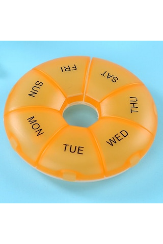 Su Geçirmez Haftalık Hap Kutusu 7 Günlük Haftalık Uygun Seyahat Hap Kutusu Renkli Taşınabilir İlaç Düzenleyici Çocuklar Stil H,