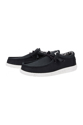 Black White Sneaker Günlük Erkek Hd.40700 Hey Dude Wally Canvas 66 Black/white Black White Beyaz - Siyah