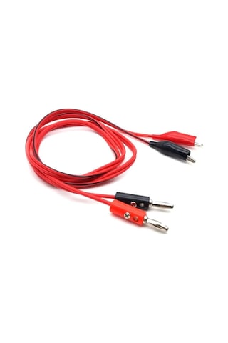 Krokodil Banana Kablo Çifti Güç Kaynağı Multimetre Voltmetre Osiloskop Elektrik Test Ölçme Kablosu Prob