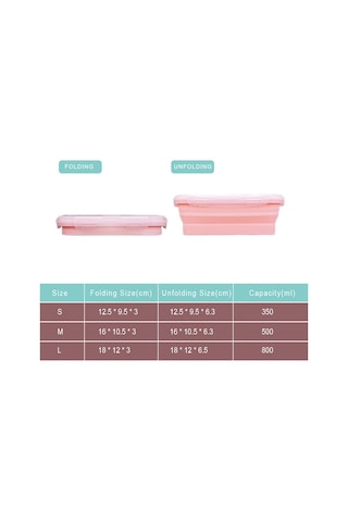 Aubyhe 3'lü Silikon Yemek Kutusu Seti - Katlanabilir, Leakproof Kapağı İle Sağlıklı Yemek Taşıma Mavi MAvi