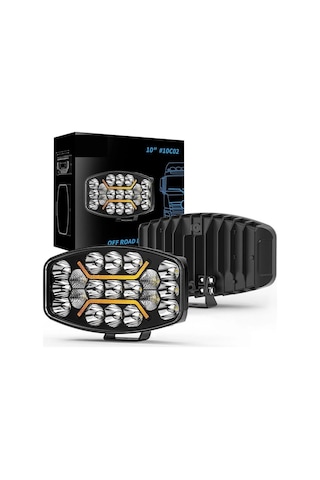 240w 12-24 Volt Kare Spot Far Oto Çalışma Lambası Atv Traktör Offroad