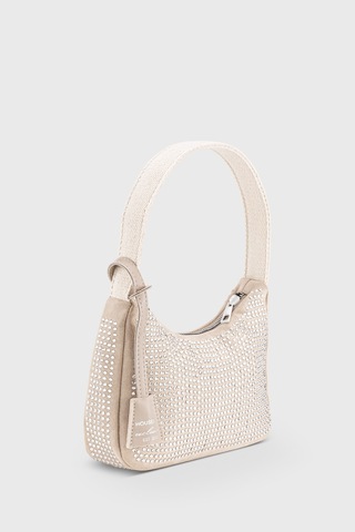 Housebags Kadın Bej Taşlı Omuz Çantası 222 Bej