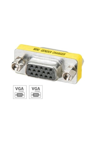Hd15 Vga-vga Dişi-dişi F2f 15 Pin Adaptör
