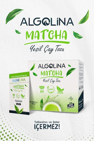 Algolina Matcha Çayı 30'lu Saşe 60 G