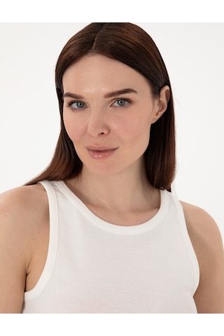 Pierre Cardin Kadın Beyaz Bluz Örme 50305750-vr013 Beyaz