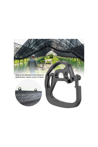 100 Adet Gölgeleme Filesi Askı Kancası Huiliang