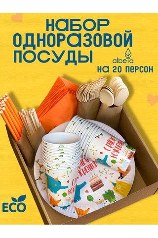 Albeta Tek Kullanımlık Parti Takımı 20 Kişilik Çocuk Partisi 253270973 100 adet