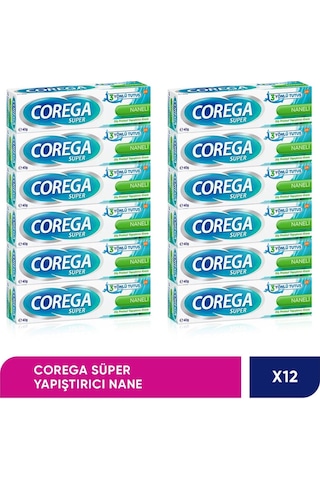 Corega Süper Protez Yapıştırıcı Krem 12 x 40 G