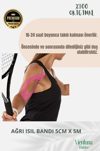 Birinci Sınıf Büyük Boy Rahatlatıcı Hızlı Etki Kas Gevşetici Esnek Eklem Omuz 5x5 Ağrı Isıı Bandı