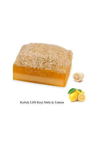 3'lü Set Kabak Lifli Sabun Keçi Sütü&limon Çift Taraflı Yüz Masaj Aleti Peeling Sivilce Ruşur Taşı