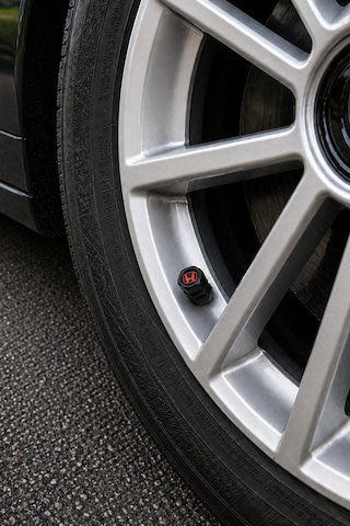 Honda Logo Baskılı Universal Sibop Kapağı Seti - Siyah & Kırmızı 4 Adet