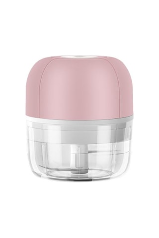 100ml Mini Usb Elektrikli Sarımsak Masher Sağlam Basın Kıyma Sebze Biber Yemindir Food Chopper Mutfak Aletleri Pembe Ahşap