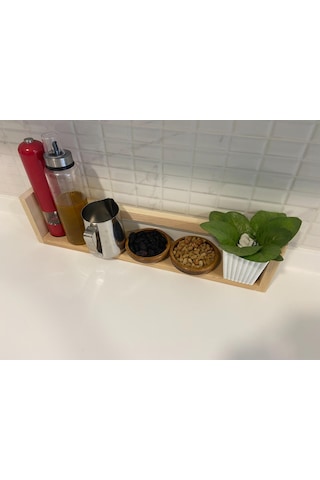 Ahşap Tekli Ters Düz Çalışma Odası-banyo-mutfak Rafı-duvar Asma A