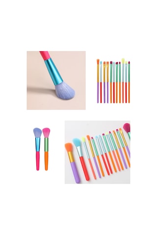 Hannah Makyaj Fırça Seti 15'li + Fondöten Süngeri 3'lü