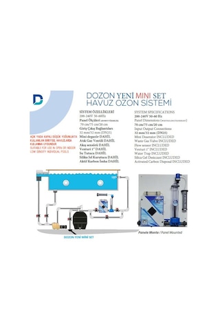 Dozon Mını Set Havuz Ozon Sistemi 15g/h 250w- 101/150m3-toptancıyızbiz