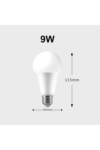 Youmex 9w Led Akıllı Ampul, İkili Renk, Sonsuz Parlaklık Ve Renk Ayarı, Kumanda Kontrol, E27 Uç