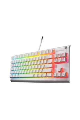 Steelseries Apex 3 Tkl Tr Q Rgb Membrane Kablolu Beyaz Gaming Ckckstl0021