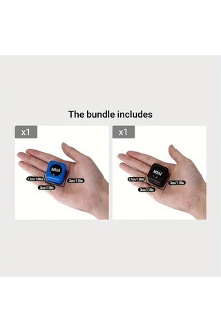 Elmpaly Mavi+siyah Çift Taraflı Manyetik Akvaryum Fırçası Yosun Temizleme Kazıyıcı