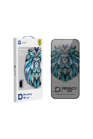 Lito D+ Pro Toz Filtreli Privacy Apple Uyumlu iPhone 13 Pro Max/14 Plus Privacy Ekran Koruyucu