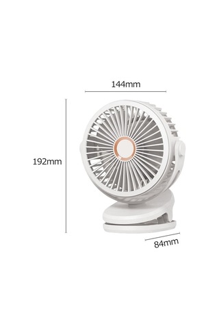 Fan Sessiz Şarj Küçük Klipsli 10000mah Usb Masaüstü 4363 Beyaz