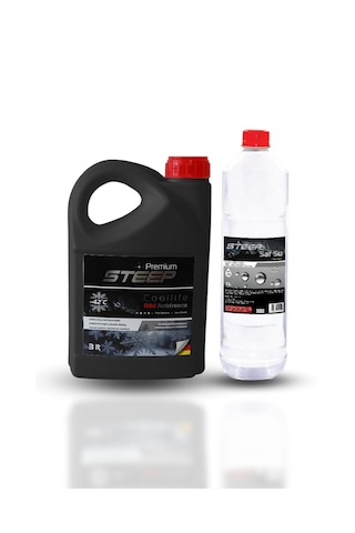 Steep Coollife Antifriz -42 Derece Kırmızı 3 Lt Pure Water Saf Su 1 Lt Diğer