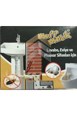 Muff Matik Koku Giderici 50 Lik Çekvalfli Adaptör Beyaz